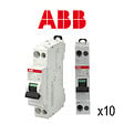 ABB - ABB Lot de 10 disjoncteurs Ph+N raccordement Vis 16A-4,5Ka - Courbe C - vignette