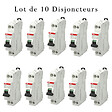 ABB - ABB Lot de 10 disjoncteurs Ph+N raccordement Vis 16A-4,5Ka - Courbe C - vignette