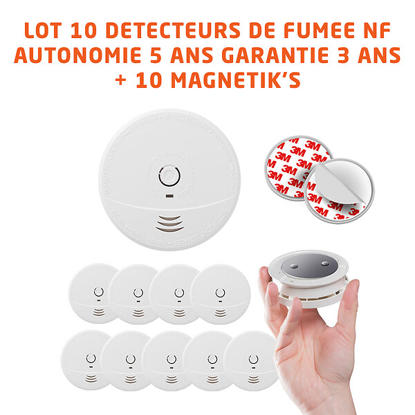 EVACUATE - EVACUATE LOT 10 DAAF NF AUTONOMIE 5 ANS-GARANTIE 3ANS + 10 MAGNETIK'S (KNX) - large