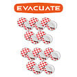 EVACUATE - Lot de 10 fixations aimantées pour détecteur de fumée-EVACUATE - vignette