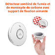 EVACUATE - Détecteur combiné de fumée et de monoxyde de carbone avec support de fixation aimanté-EVACUATE - vignette
