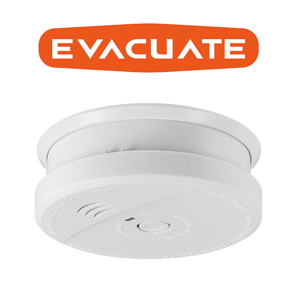EVACUATE - Lot de 4 détecteurs de fumée NF autonomie 5 ans-EVACUATE - large