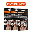 EVACUATE - EVACUATE Lot de 3 fixations aimantées pour détecteur de fumée - vignette