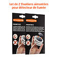 EVACUATE - Lot de 2 fixations aimantées pour détecteur de fumée-EVACUATE - vignette