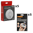 ANGELEYE - AngelEye LOT DE 5 DAAF NF AUTONOMIE ET GARANTIE 10 ANS ANGELEYE + 5 MAGNETIKS - vignette