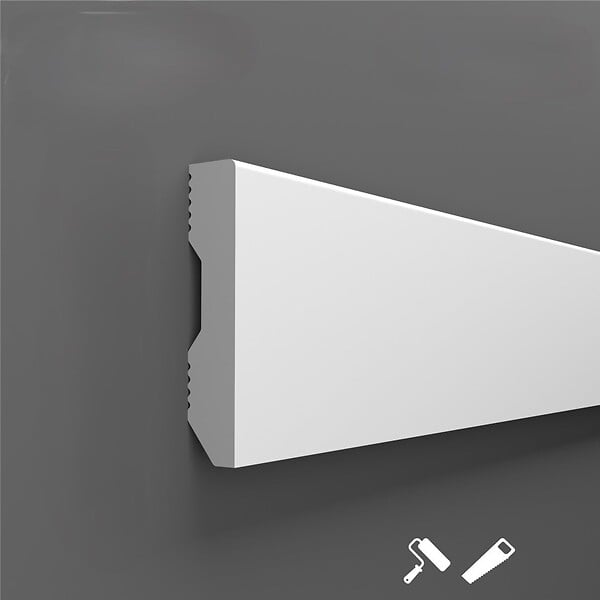 PROTOCOLE HOME - Plinthe polymère peignable 70 mm x 2400 mm, épaisseur 14 mm - large