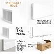 PROTOCOLE HOME - Plinthe polymère peignable 70 mm x 2400 mm, épaisseur 14 mm - vignette