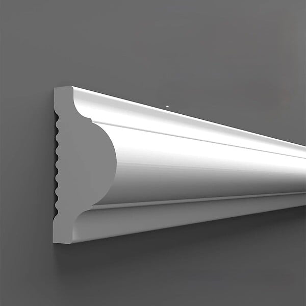 PROTOCOLE HOME - Moulure peignable en polymère 2400 x 40 x 20 mm - large