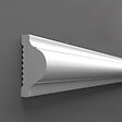 PROTOCOLE HOME - Moulure murale polymère peignable 2400 x 25 x 15 mm - lot de 10 - vignette