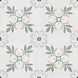 RO'MA NATURE - Carrelage effet Carreau ciment Roselis Vert 22,3x22,3x0,9 cm Ventoril - Sol et mur intérieur (vendu par carton de 0,65 m²) - vignette