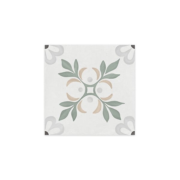 RO'MA NATURE - Carrelage effet Carreau ciment Roselis Vert 22,3x22,3x0,9 cm Ventoril - Sol et mur intérieur (vendu par carton de 0,65 m²) - large