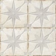 RO'MA NATURE - Carrelage Vintage effet Carreau ciment 3D Etoile Blanche et Fond Blanc 22,3x22,3x0,9 cm Sparta - Sol et mur intérieur (vendu par carton de 0,65 m²) - vignette
