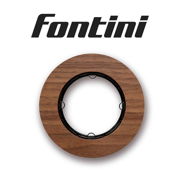 FONTINI - FONTINI Plaque 1 poste noyer DO - large
