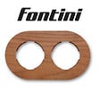 FONTINI - Plaque 2 postes noyer  DO-FONTINI - vignette