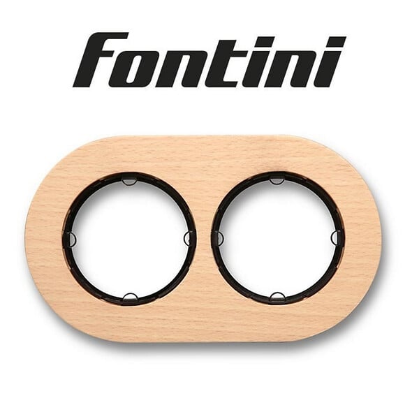 FONTINI - Plaque 2 postes hetre naturel  DO-FONTINI - large