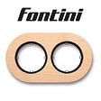 FONTINI - Plaque 2 postes hetre naturel  DO-FONTINI - vignette