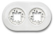 FONTINI - Plaque 2 postes porcelaine blanche  DO-FONTINI - vignette