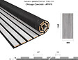 PROTOCOLE HOME - Andas Home Panneau acoustique SONOMA 138,5 x 60 cm - feutre et MDF chêne clair - vignette