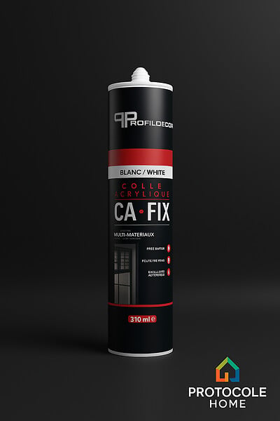 PROTOCOLE HOME - Protocole Home CA-FIX Colle acrylique multi-matériaux haute adhérence 310 ml blanc - large