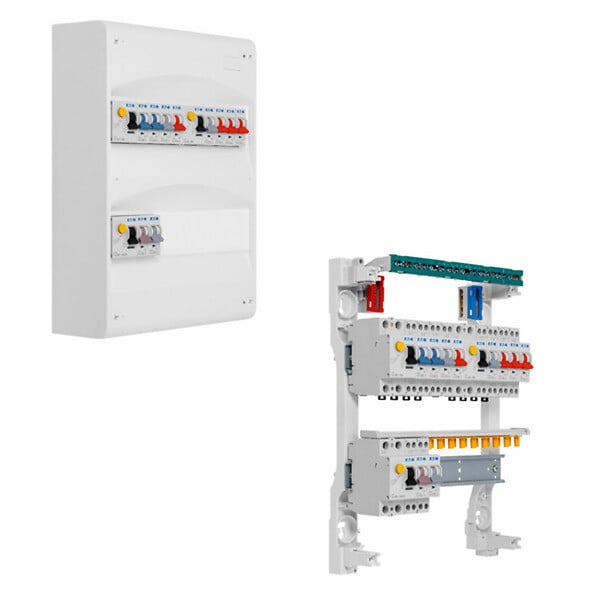 EATON CAPRI - EATON TABLEAU 2 rangées 2 ID 40AC & 1 40 A 4 10A 3 16A 2 20A 1 32A EATON - large