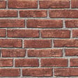 RASCH - Papier peint intissé motif brique Allegretto - Rouge brique - vignette
