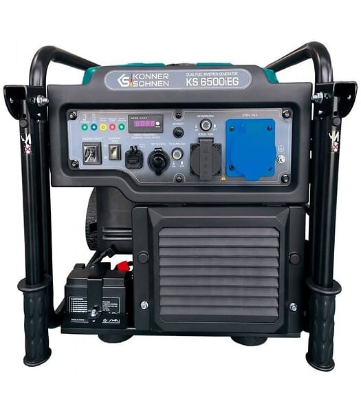 KONNER SOHNEN - Générateur inverter bi carburation essence/gaz 6500W moteur de 306cc KÖNNER & SÖHNEN KS 6500iEG - large