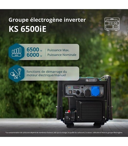 KONNER SOHNEN - Groupe électrogène inverter Könner & Söhnen KS 6500iE - large