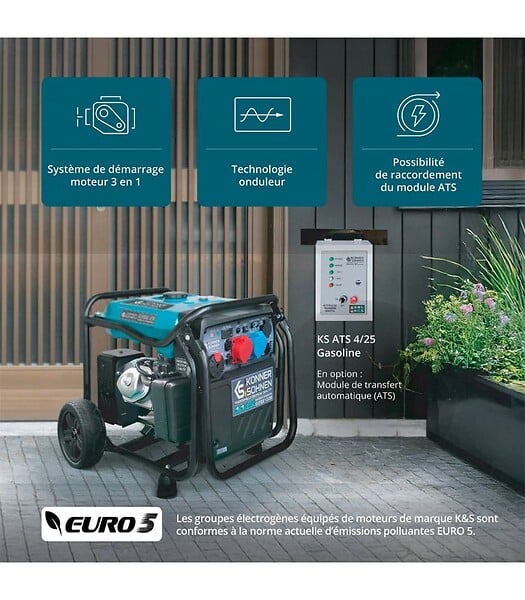 KONNER SOHNEN - Générateur Inverter Könner & Söhnen KS 8100iE 1/3 ATSR - large