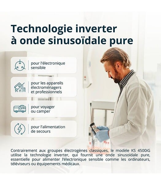 KONNER SOHNEN - Groupe électrogène Inverter Bi-Carburant Könner & Söhnen KS 4500iG - large