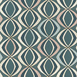 RASCH - Papier peint intissé vinyle Vague - Bleu canard - 10.05x0.53 - vignette