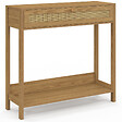 ID MARKET - Console 1 tiroir HANAE effet naturel cannage - vignette