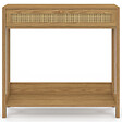ID MARKET - Console 1 tiroir HANAE effet naturel cannage - vignette