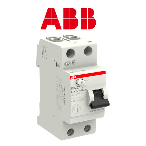 ABB - Interrupteur différentiel FH202 - 63A - Type A - large