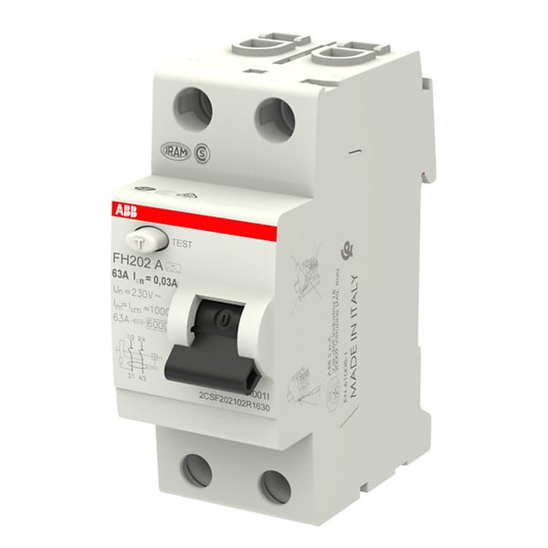 ABB - Interrupteur différentiel FH202 - 63A - Type A - large
