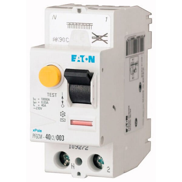 EATON CAPRI - Interrupteur différentiel auto 40A type A 30mA, PFGM, borne à ressort-EATON - large