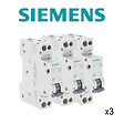 SIEMENS - SIEMENS LOT 3 disjoncteurs modulaires 16A 230V, 4,5kA, 1+N POLES, COURBE C - vignette