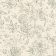 RASCH - Papier peint intissé Lady Rose - Vert crème - l.53xL.10,05m - vignette