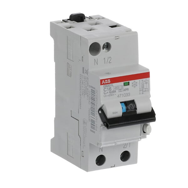 ABB - ABB Disjoncteur différentiel 2P 16A 30mA immunisé DS201 L C16 APR30 - large