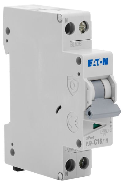 EATON CAPRI - Disjoncteur 16A PLG, Ph+N 4,5kA (EN 60898) courbe C-EATON - large