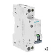 SIEMENS - Lot de 2 Disjoncteurs électriques phase + neutre 16A-SIEMENS - vignette
