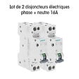 SIEMENS - Lot de 2 Disjoncteurs électriques phase + neutre 16A-SIEMENS - vignette