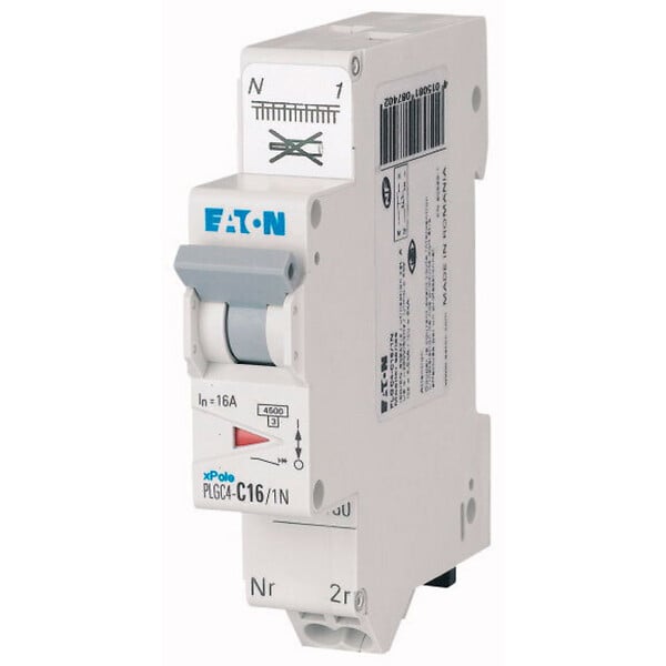 EATON CAPRI - EATON DISJONCTEUR AUTO 16A PH+N COURBE C 45KA 230V BORNES À RESSORTS - large