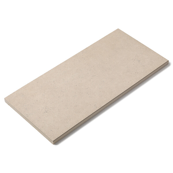 RO'MA NATURE - Margelle de piscine effet Pierre Egypte Beige 60x28x2 cm Bord Droit Pietra - large