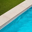 RO'MA NATURE - Margelle de piscine effet Travertin Beige 60x28x2 cm Bord Droit Pietra - vignette
