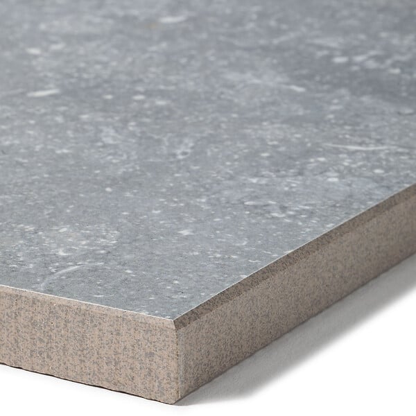 RO'MA NATURE - Margelle de piscine effet Pierre Gris/Bleu Belgio 60x28x2 cm Bord Droit Pietra - large