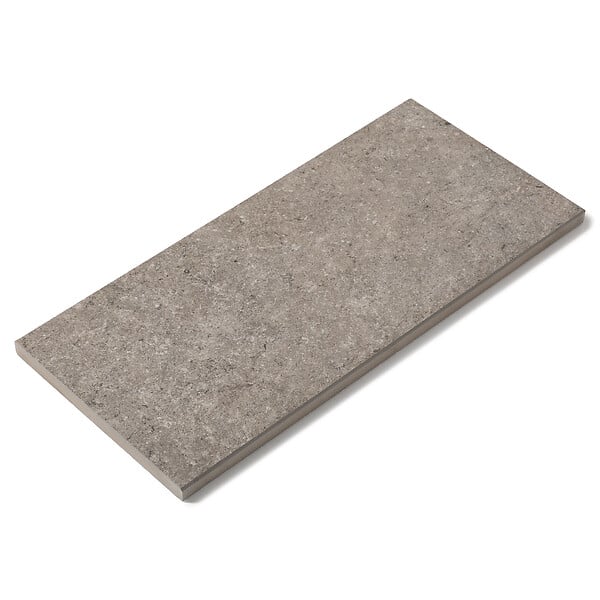 RO'MA NATURE - Margelle de piscine effet Pierre Gris Cotto 60x28x2 cm Bord Droit Pietra - large