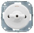 FONTINI - GARBY COLONIAL - Interrupteur Va & Vient et Manette Porcelaine Blanche - vignette