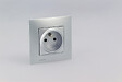 SIEMENS - SIEMENS Prise 2P+T SILVER Delta Viva + Plaque Silver - vignette