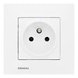 SIEMENS - Prise 2P+T Blanc Delta Viva + Plaque Blanc - vignette