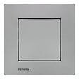 SIEMENS - Poussoir Silver Delta Viva + Plaque Silver - vignette